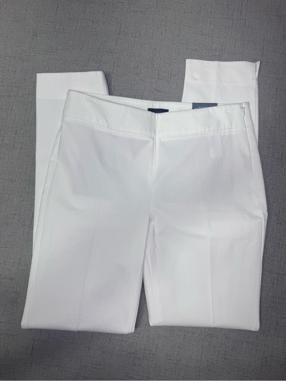Talbots Chatham Ankle Pant White Slim Straight Leg Ankle Length Size 2 NWT - Picture 7 of 13